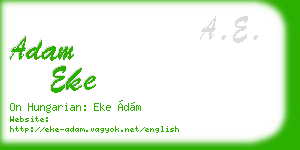 adam eke business card